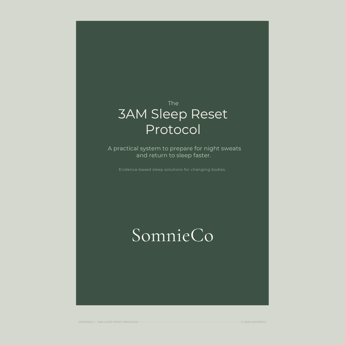SomnieCo 3AM Sleep Reset Protocol